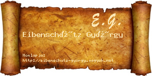 Eibenschütz György névjegykártya